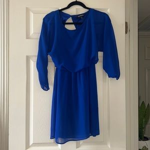 Beautiful electric blue dress. Perfect for a wedding guest